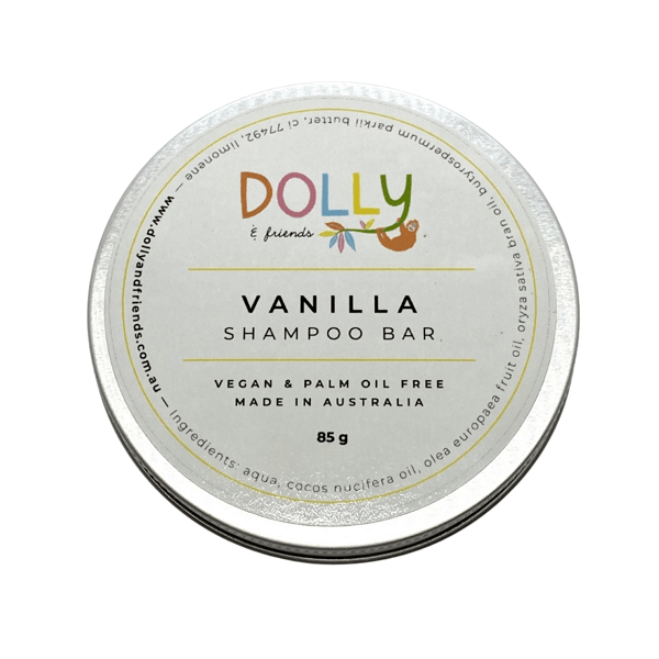 DOLLY & FRIENDS Vanilla Shampoo Bar 85g-Ao Goodness